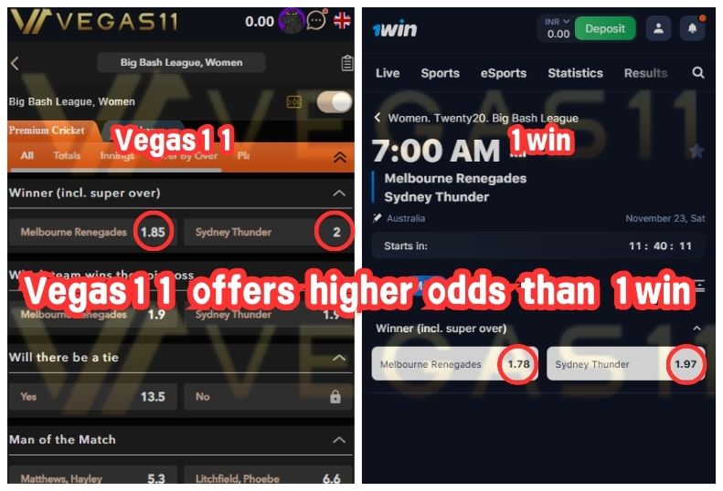 Sports betting odds vegas11 win