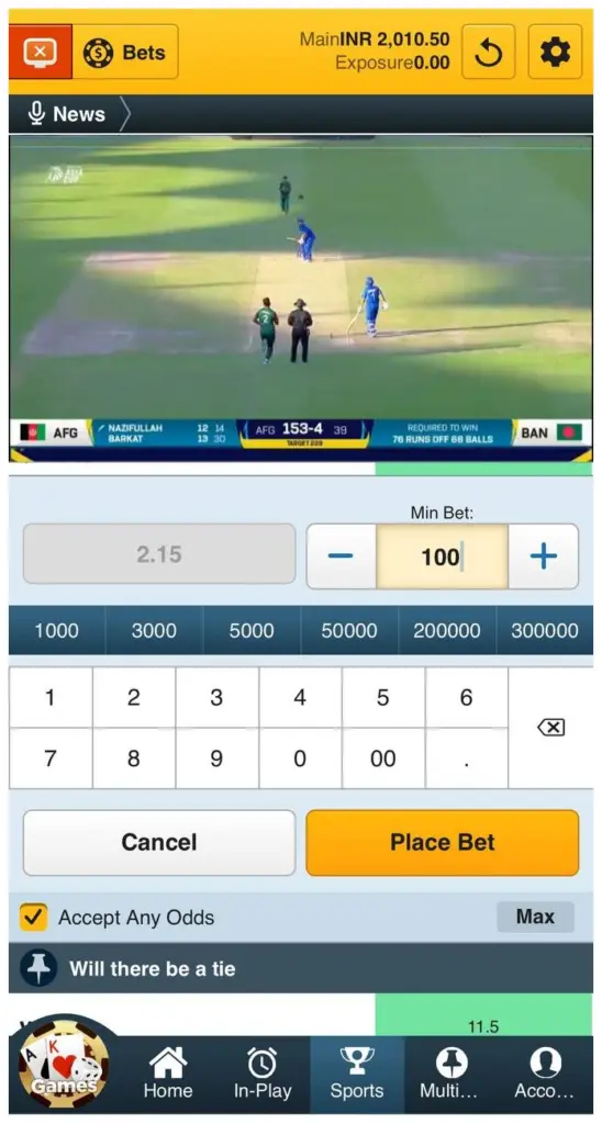 cricket betting