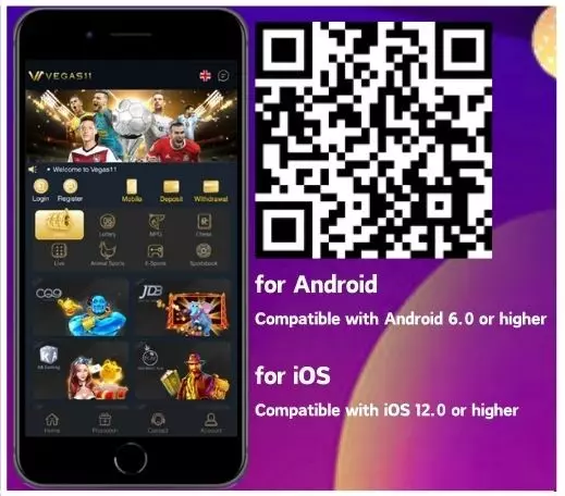 Vegas11 Casino App Download QR Code