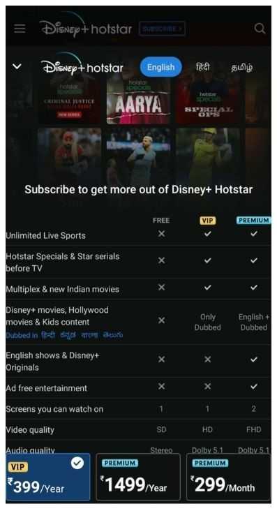 Disney+ Hotstar