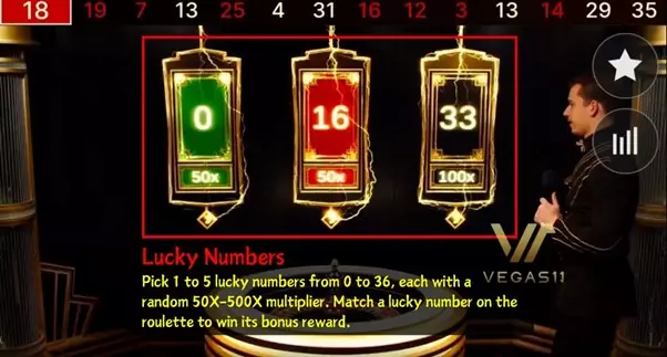 Lightning Roulette - lucky number