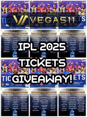 Vegas11 IPL 2025 TICKETS GIVEAWAY