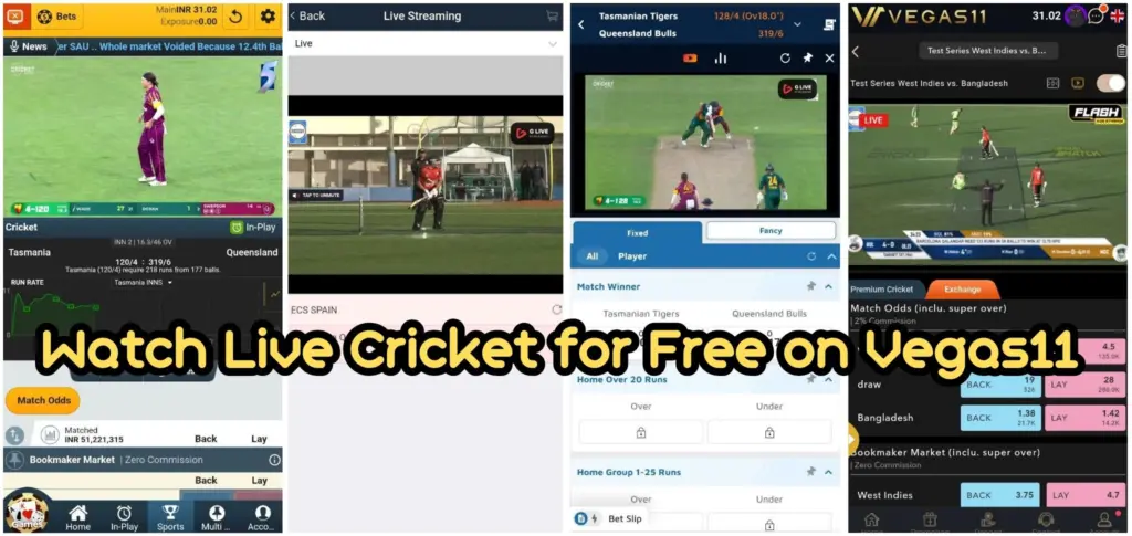 Watch Live Cricket for Free on Vegas11