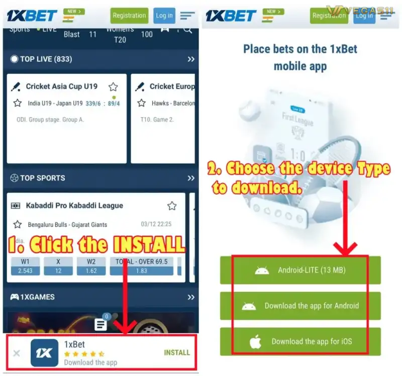 1xBET APP Download