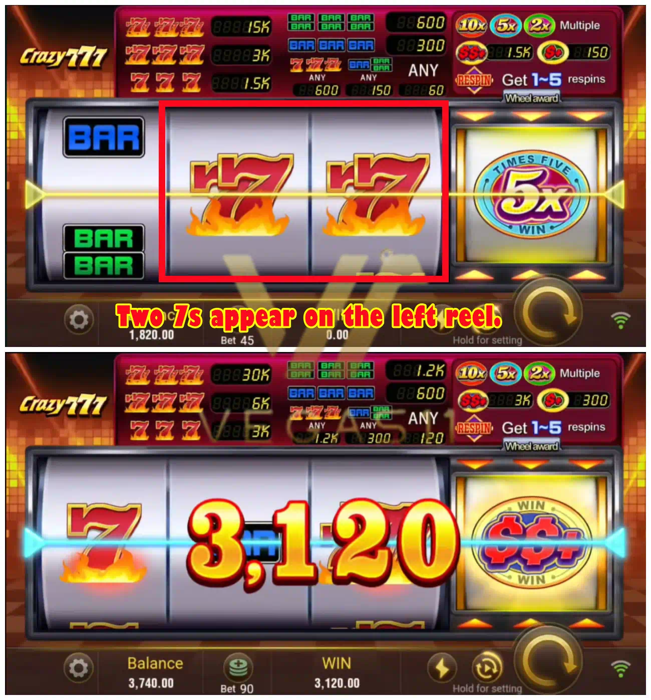 Double 7 Jackpot Hint