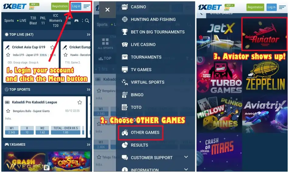 1xbet aviator Download