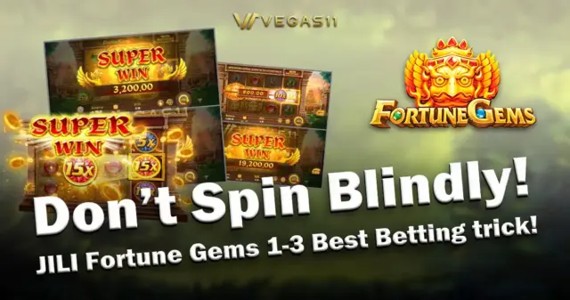 Don’t Spin Blindly! JILI Fortune Gems 1-3 Best Betting trick!