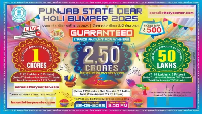 Punjab State Dear Holi Bumper