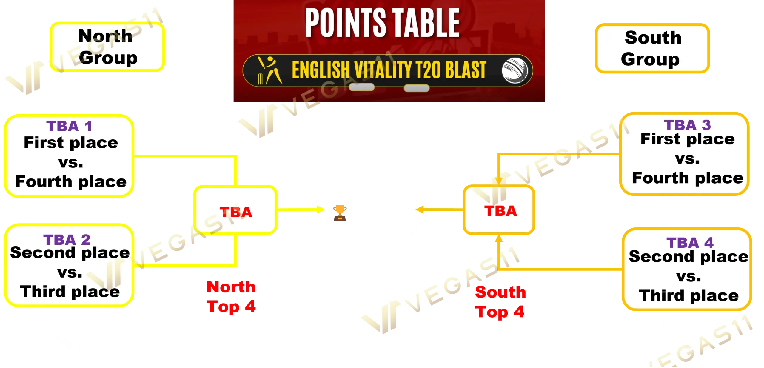 Vitality T20 Blast Promotion Chart