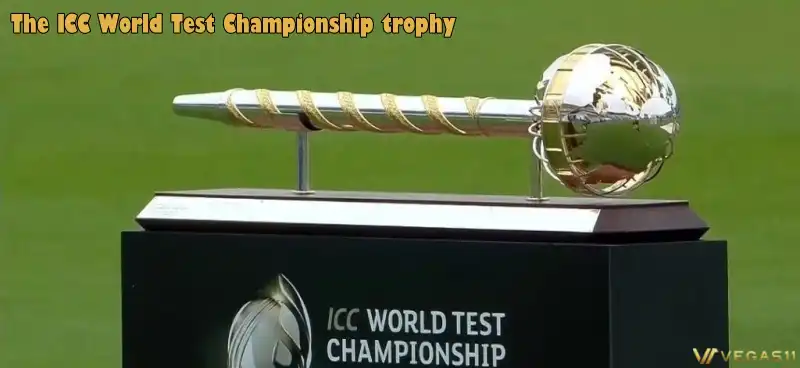 The ICC World Test Championship trophy