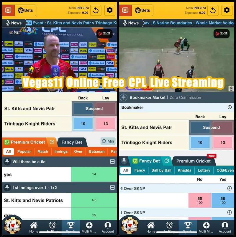 Vegas11 Online Free CPL Live Streaming
