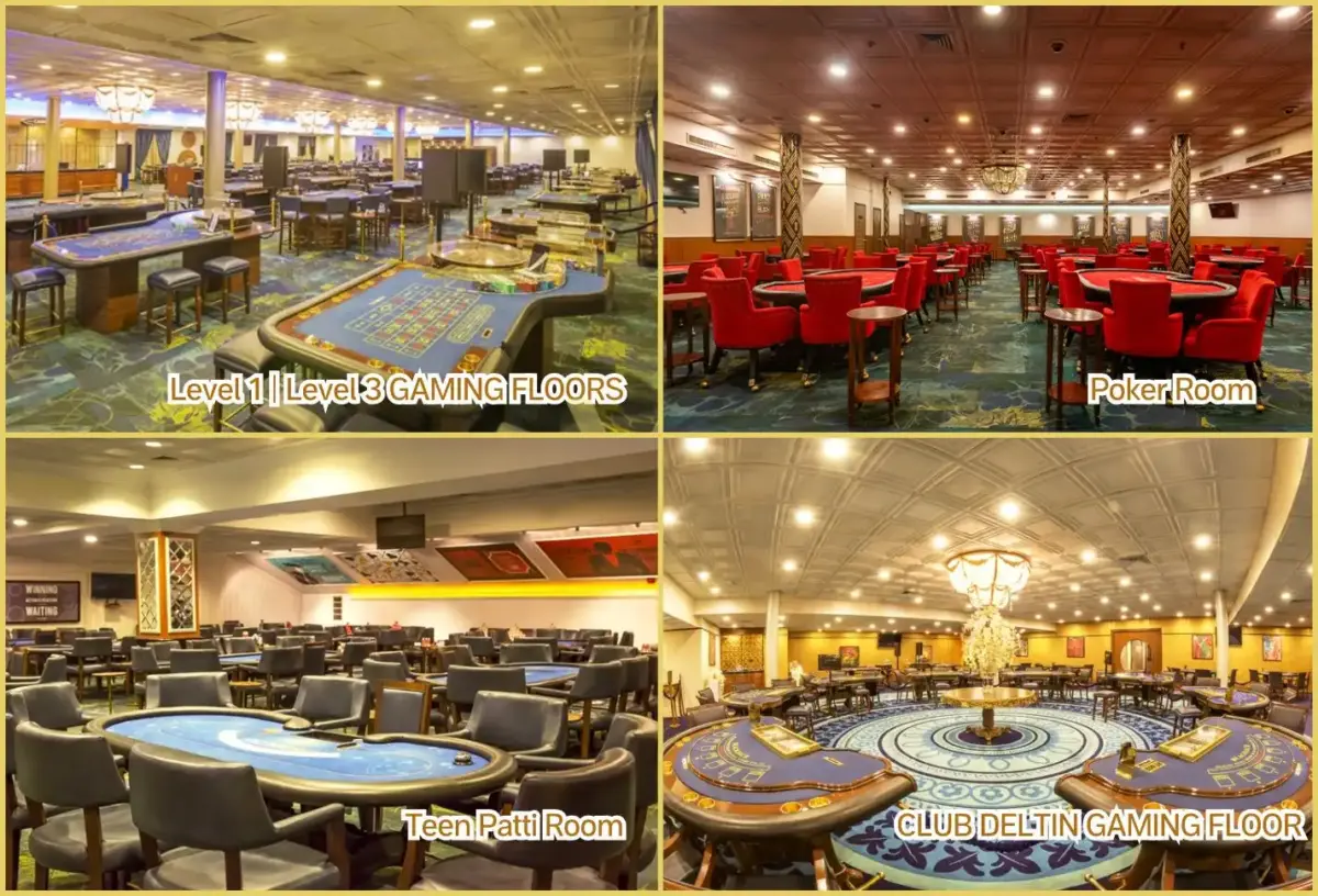 The gaming floors and rooms of Deltin Royale.