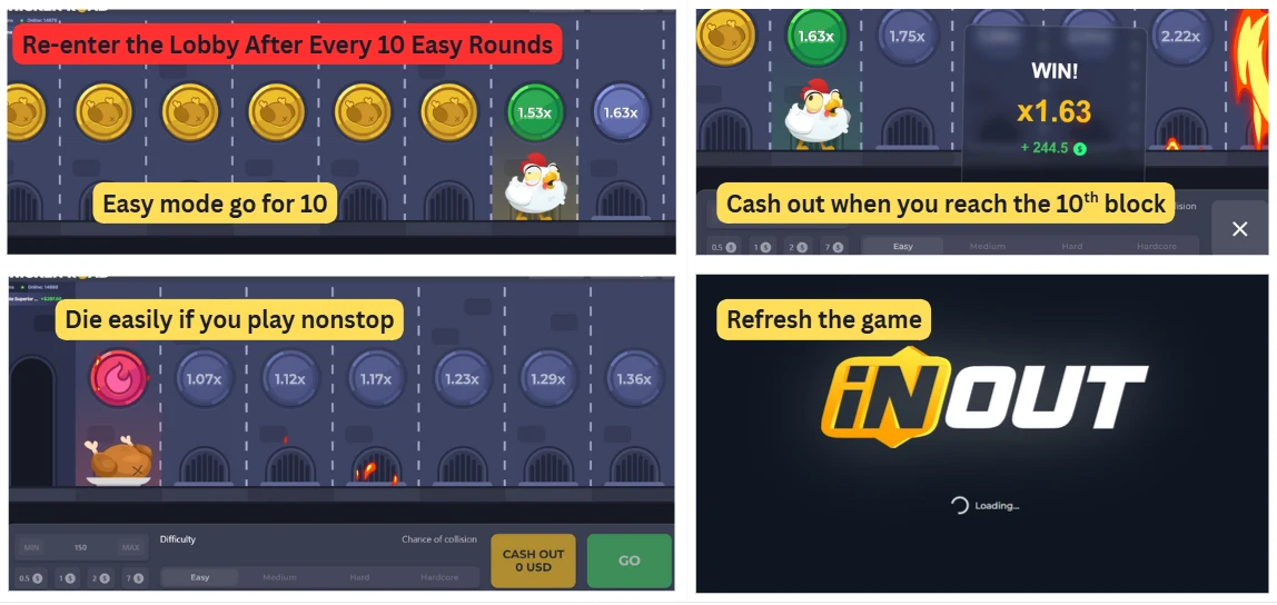 Re-enter the Lobby After Every 10 Easy Rounds