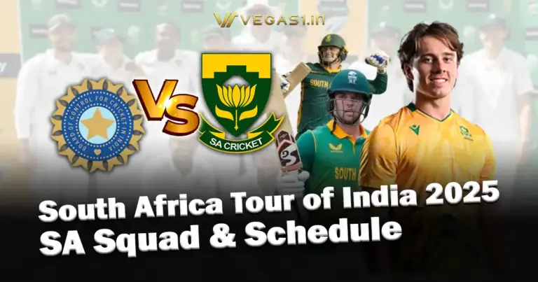 South Africa Tour of India 2025 - SA Squad & Schedule