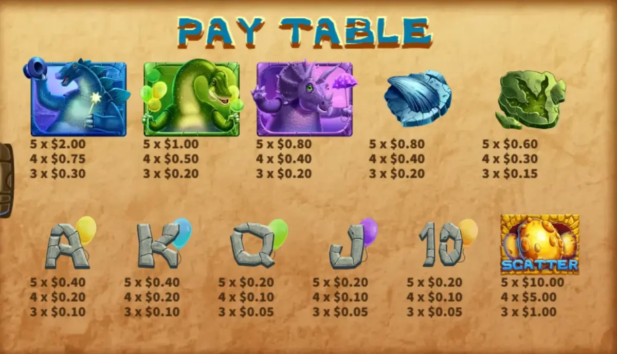 Dinosaur Carnival High Symbol Dinosaur Carnival High Symbol