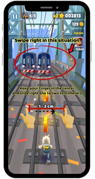 How to do the Clean movement of subway surfers How to do the Clean movement of subway surfers