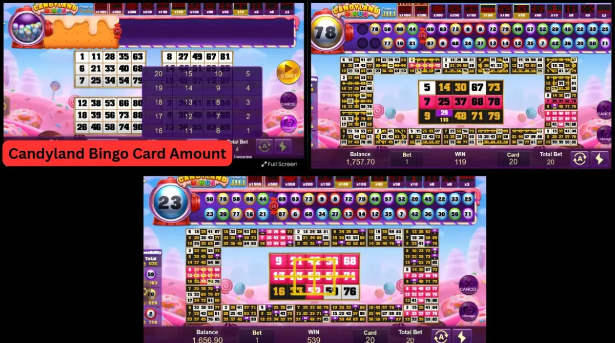 Candyland Bingo Showcase 1