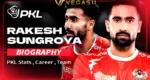 Rakesh Sungroya Biography, PKL Stats, Career, Team