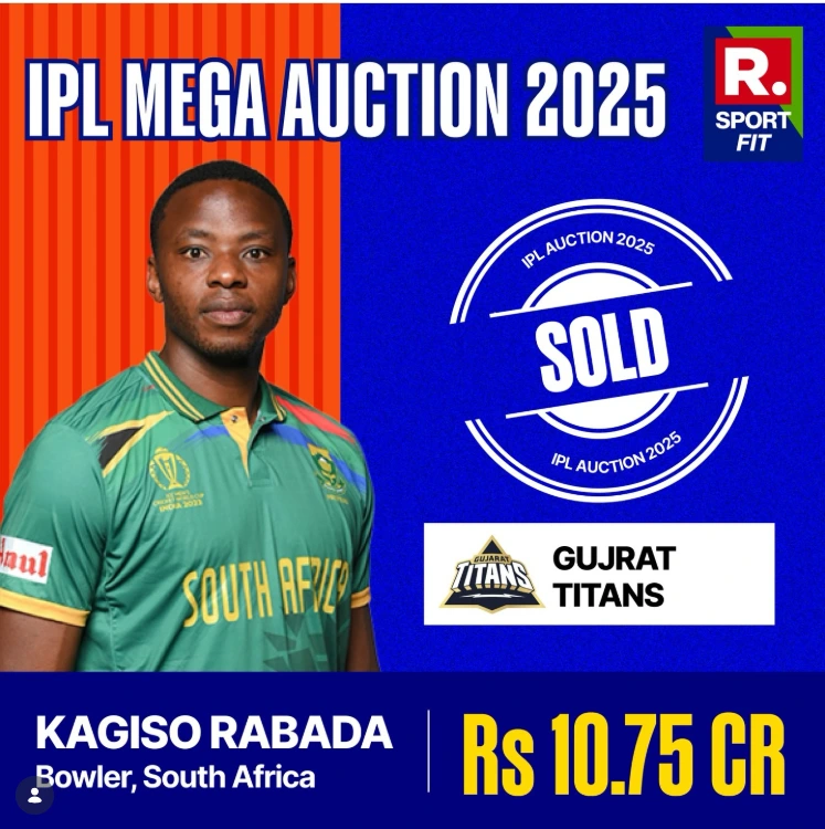 kagiso rabada 2025 auction