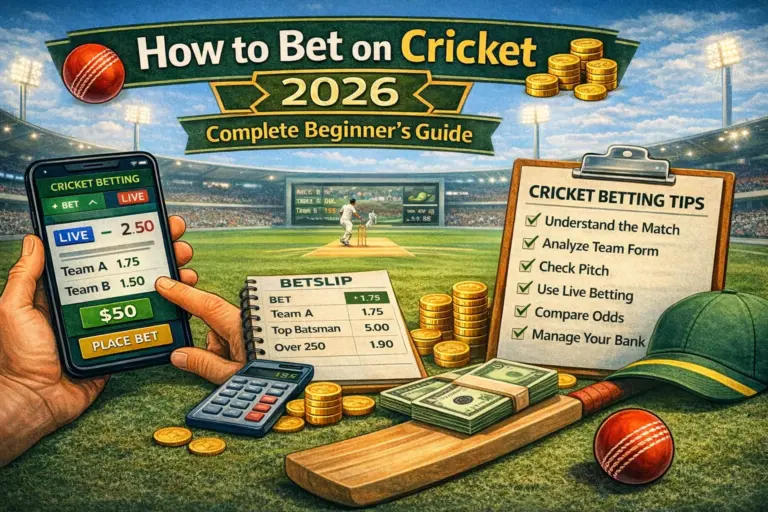 How to Bet on Cricket - 2026 Complete Beginner’s Guide