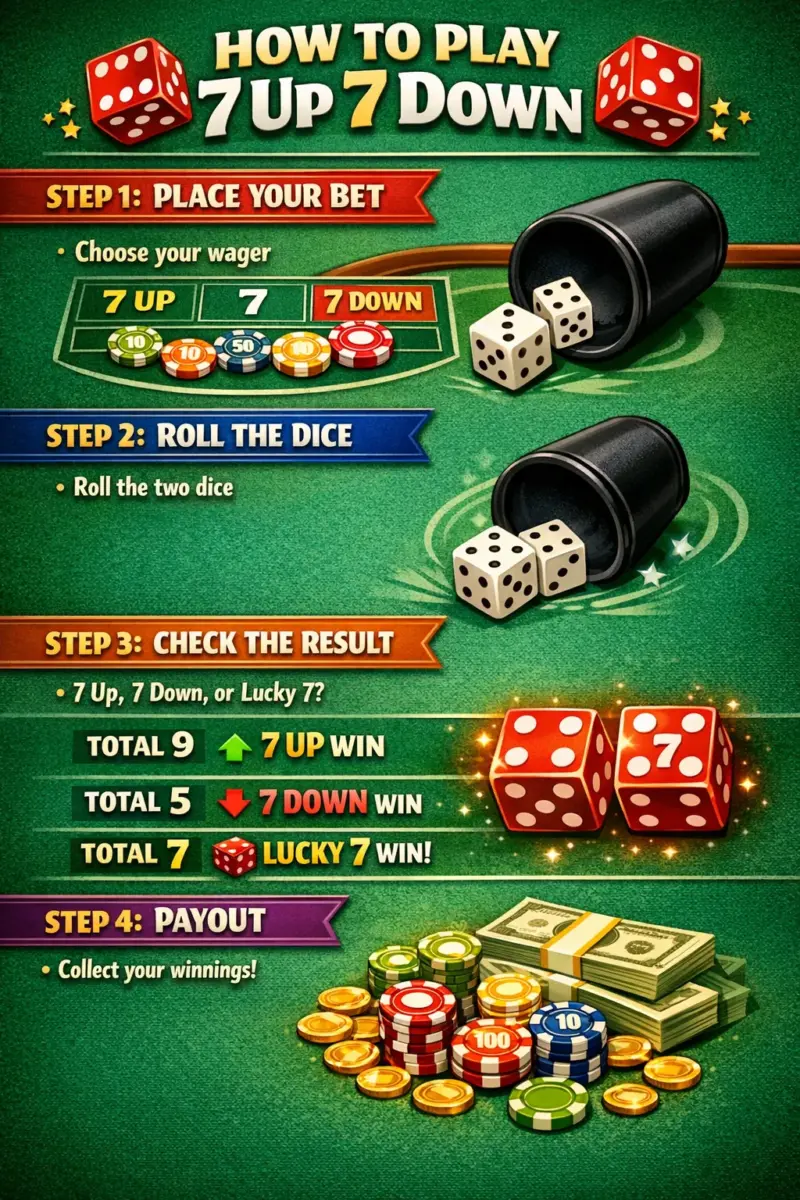 How to Play 7 Up 7 Down How to Play 7 Up 7 Down