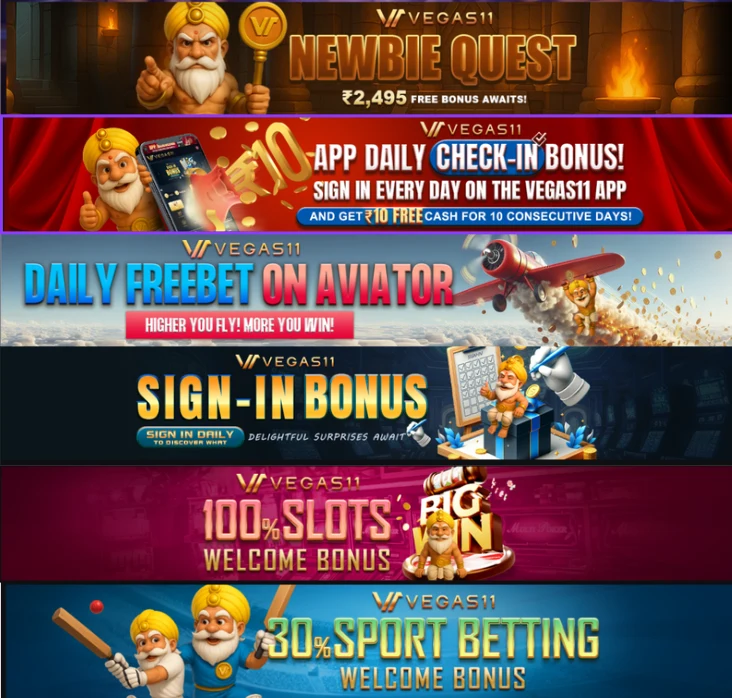 Ongoing Vegas11 Promotions