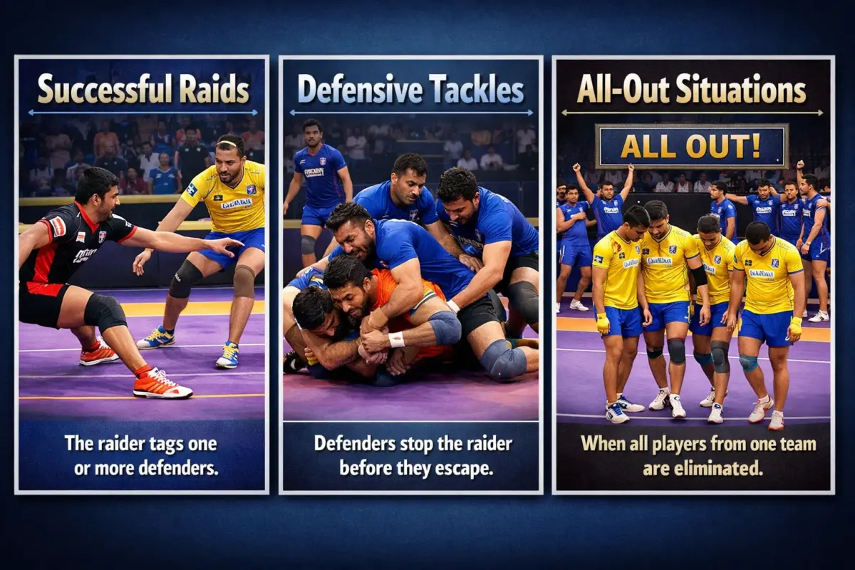 Points in kabaddi