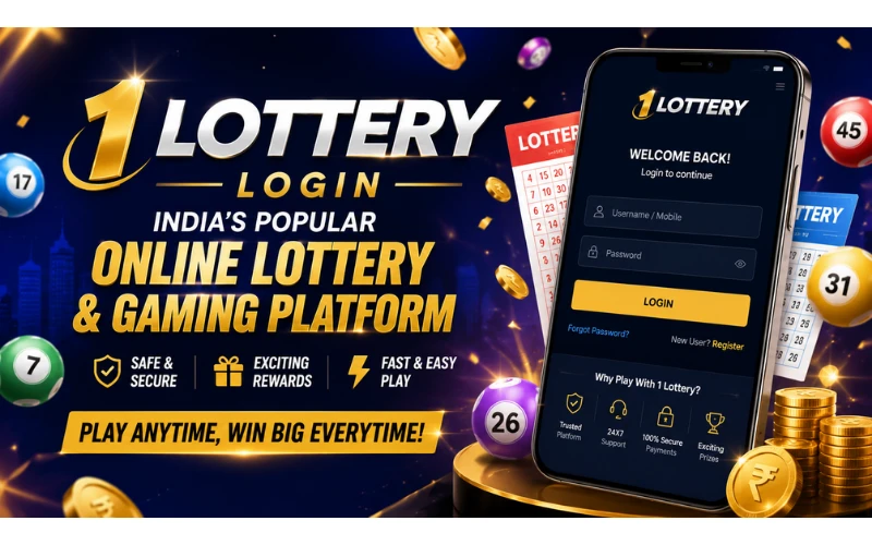 1 Lottery Login– India’s Popular Online Lottery & Gaming Platform