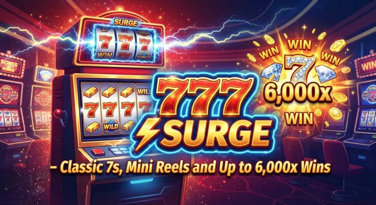 777 Surge Slot Review: Classic 7s, Mini Reels and Up to 6,000x Wins