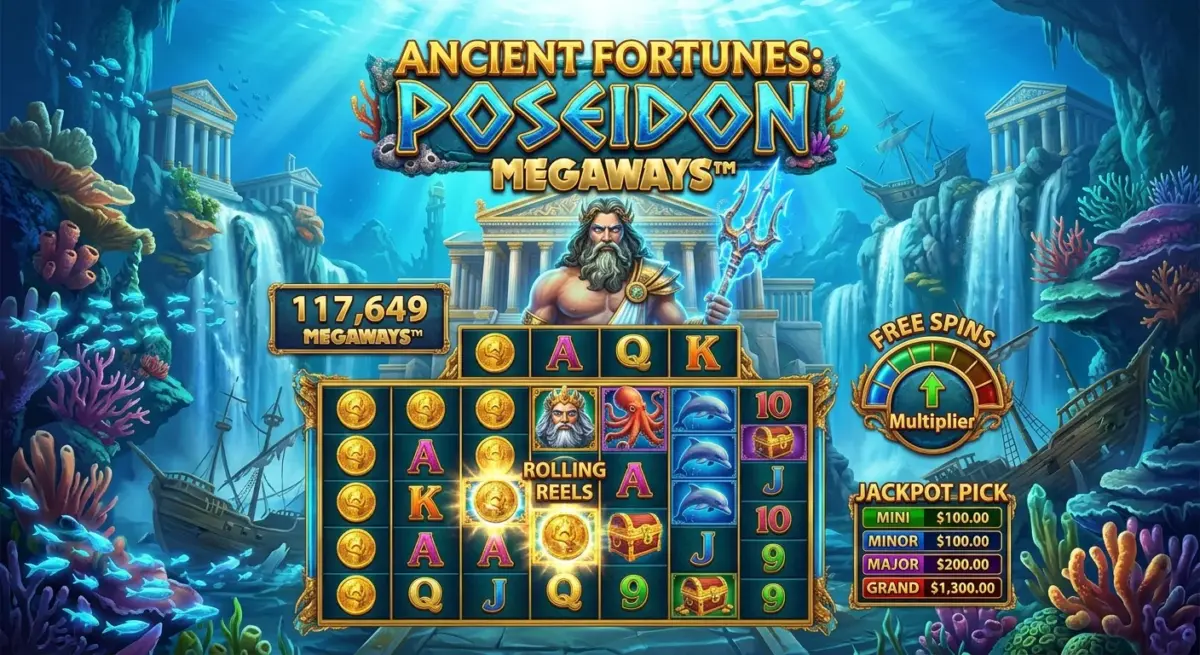 Ancient Fortunes: Poseidon Megaways Slot Review